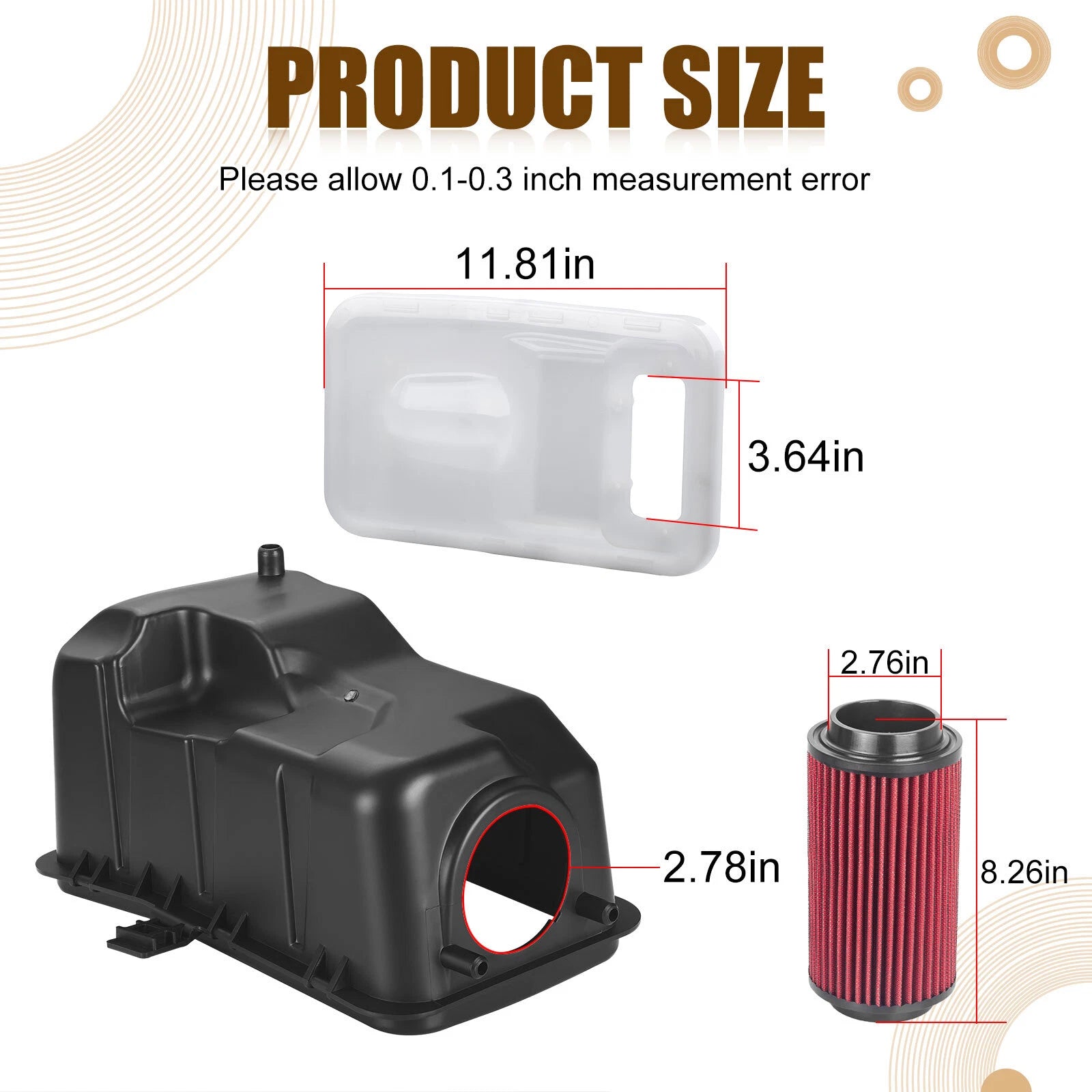 Air Filter Box Lid Cover & Seal Kit for Polaris Scrambler 500 4x4 (2010–2012)