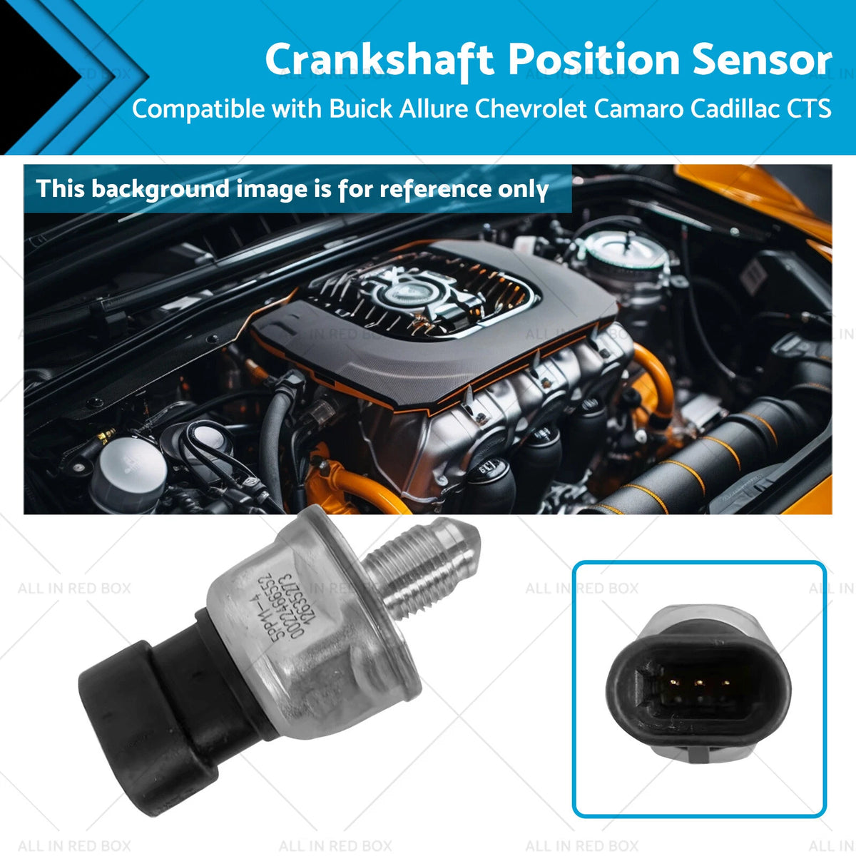 Fuel Rail Pressure Sensor for Equinox Impala Terrain SRX CTS (2009–2017)
