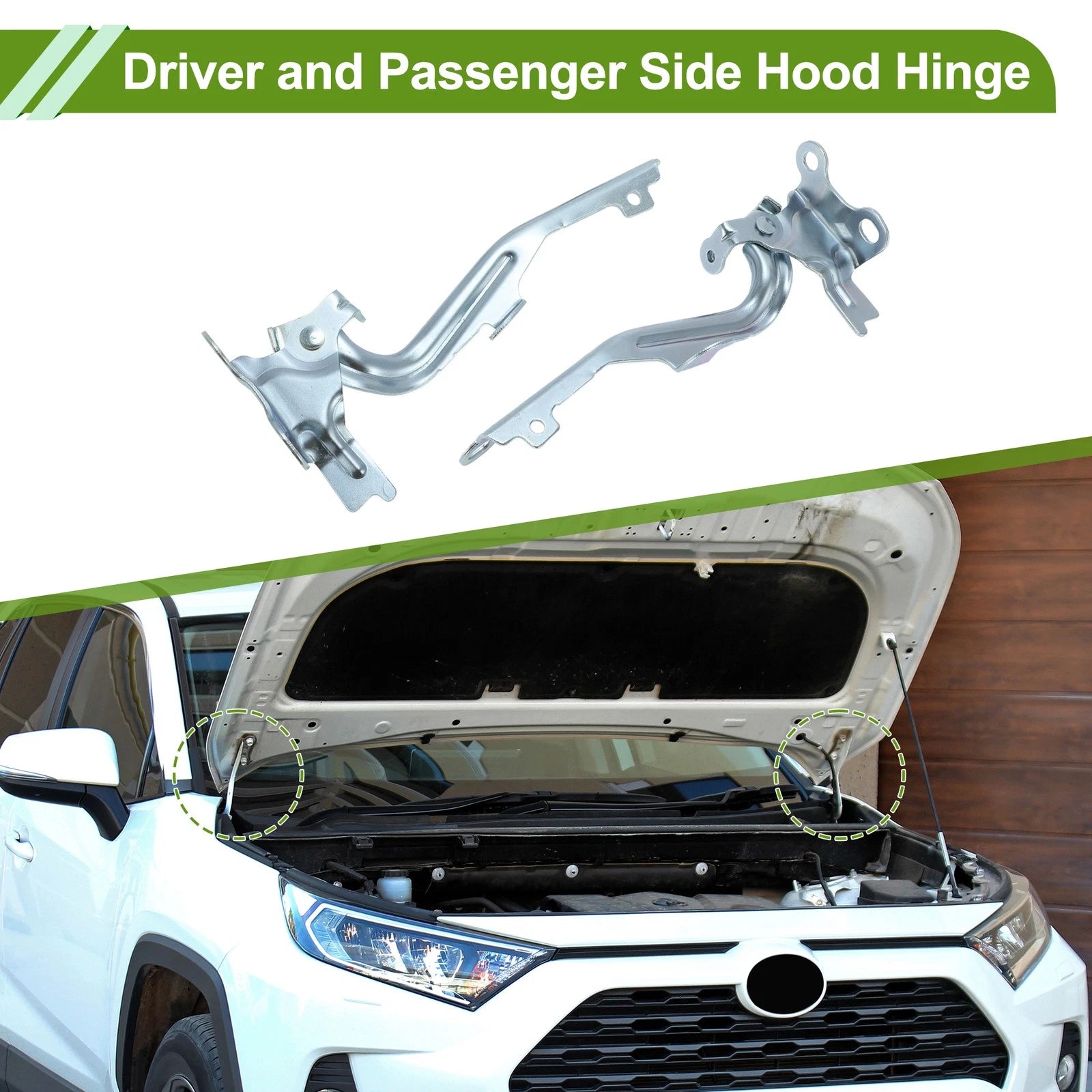 Hood Hinges Set of 2 for Toyota Venza (2009–2017) No. 534100T010