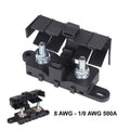 Fuse Holder with Cover for ForMEGA 500A Fuse M8 Stud (Trucks, Buses, Marine)