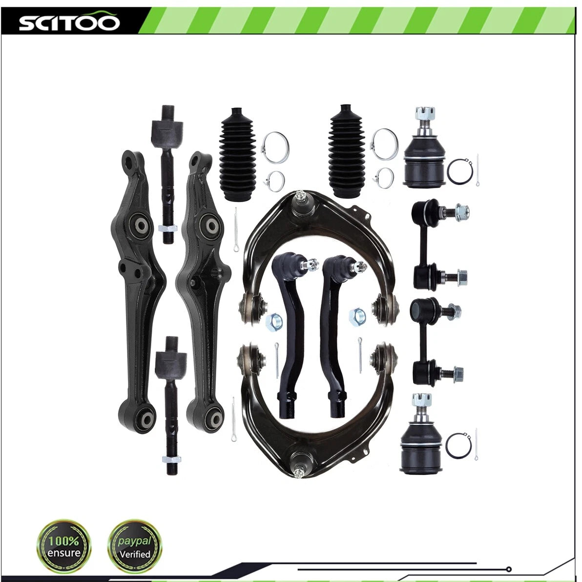 Set of 2 Front Control Arms with Ball Joints for Honda Accord (1998–2000)