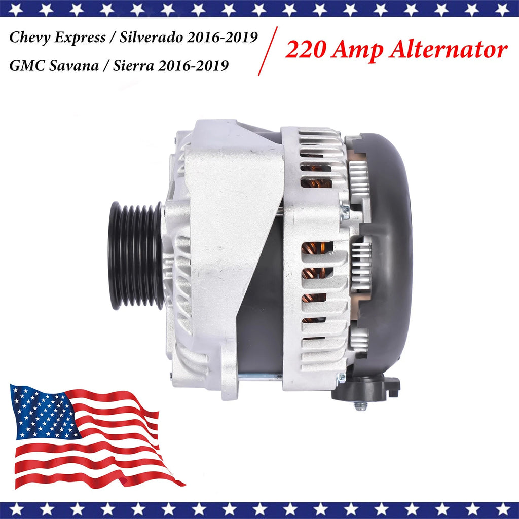 Alternator for Chevrolet Express 2500 3500 GMC Sierra 3500 HD (2015–2020)