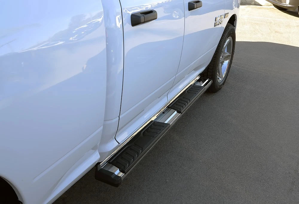 Set of 2 Chrome Running Boards for Dodge Ram 1500 (2009-2018)