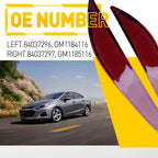 Rear Bumper Reflector Lights Cover for Chevrolet Cruze (2016–2019)