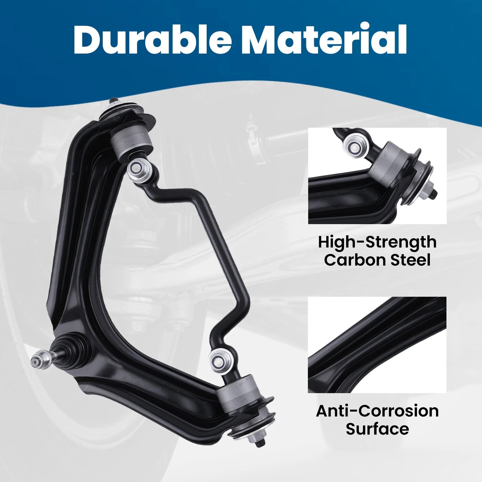 4PC Front Upper Control Arms for Ford Explorer Lincoln Aviator (2002–2005) K8695