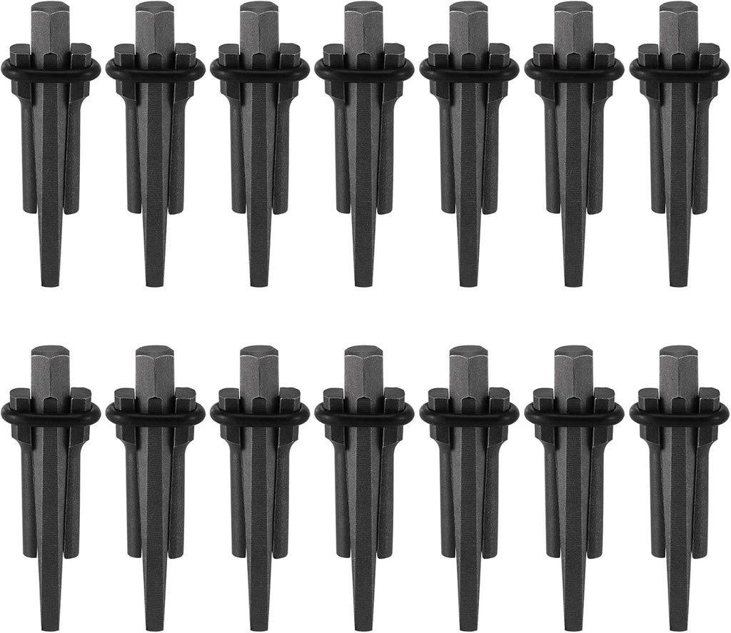 14Pcs Wedge and Feather Shims for Stone Splitting (Concrete, Marble, Rock)