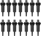 14Pcs Wedge and Feather Shims for Stone Splitting (Concrete, Marble, Rock)