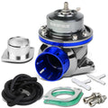 Universal Blue Type-FV 2-Bolt Blow Off Valve + 2.5" Dual Port Flange Adapter