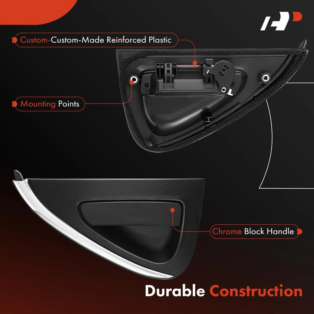 Rear Left Black Exterior Door Handle for Chevy Spark (2016â2021)