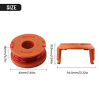 Trimmer Spool Line with Cover Cap for Worx WA0010, WG154, WG163, WG180