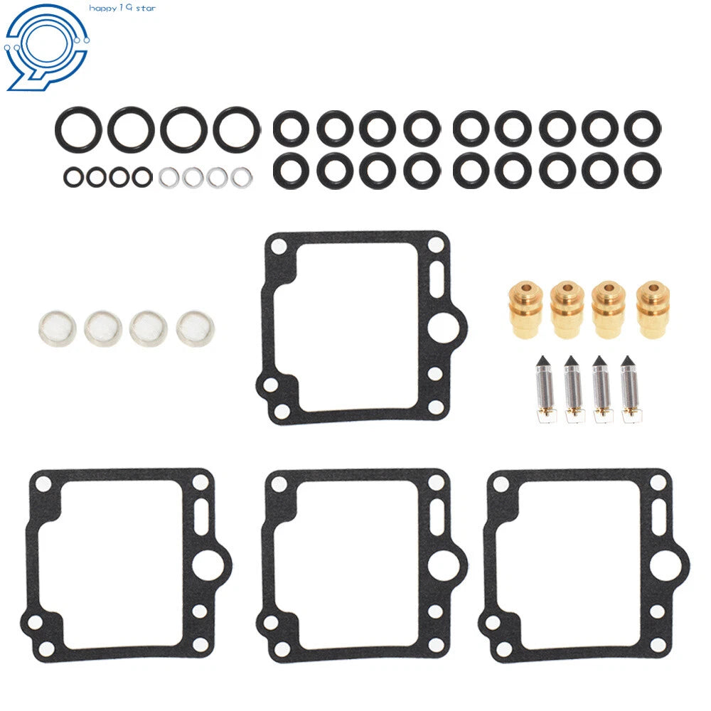 Set of 4 Carburetor Repair Kits for Yamaha XJ700/XJ750/FJ1100/FJ1200 (1985–1990)