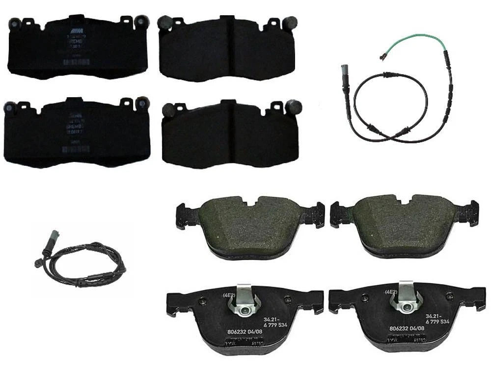 Set of 4 Brake Pads & Sensors for BMW F86 X6 M (2015–2019)