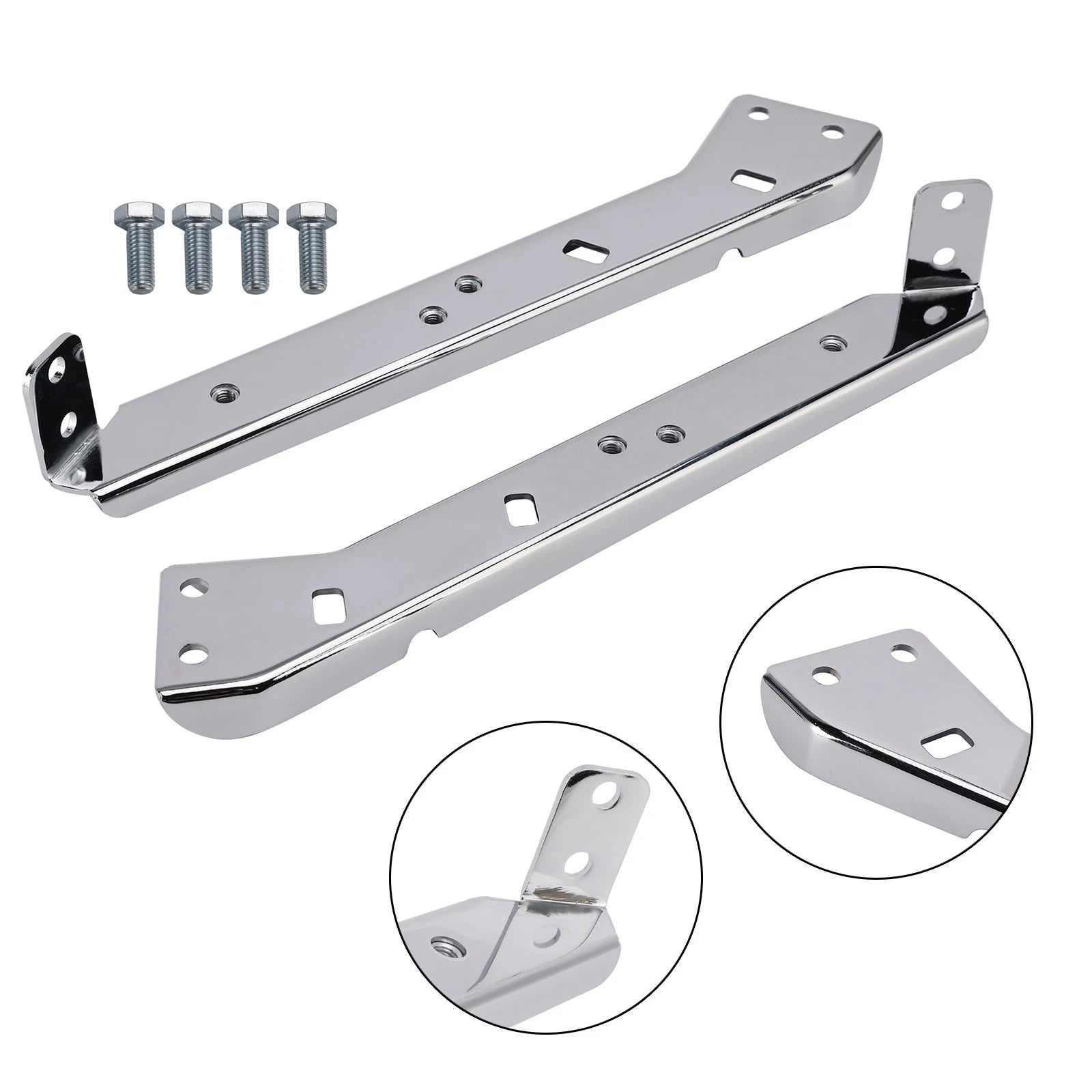 Pair Saddlebag Rail Support Holder 90718-79C for Harley Touring Road Glide (1985–2008)