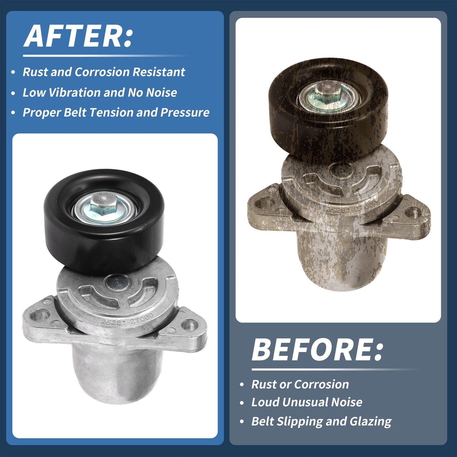 Belt Tensioner for Hyundai Accent II (LC) 2002–2005 No. 25281-27060