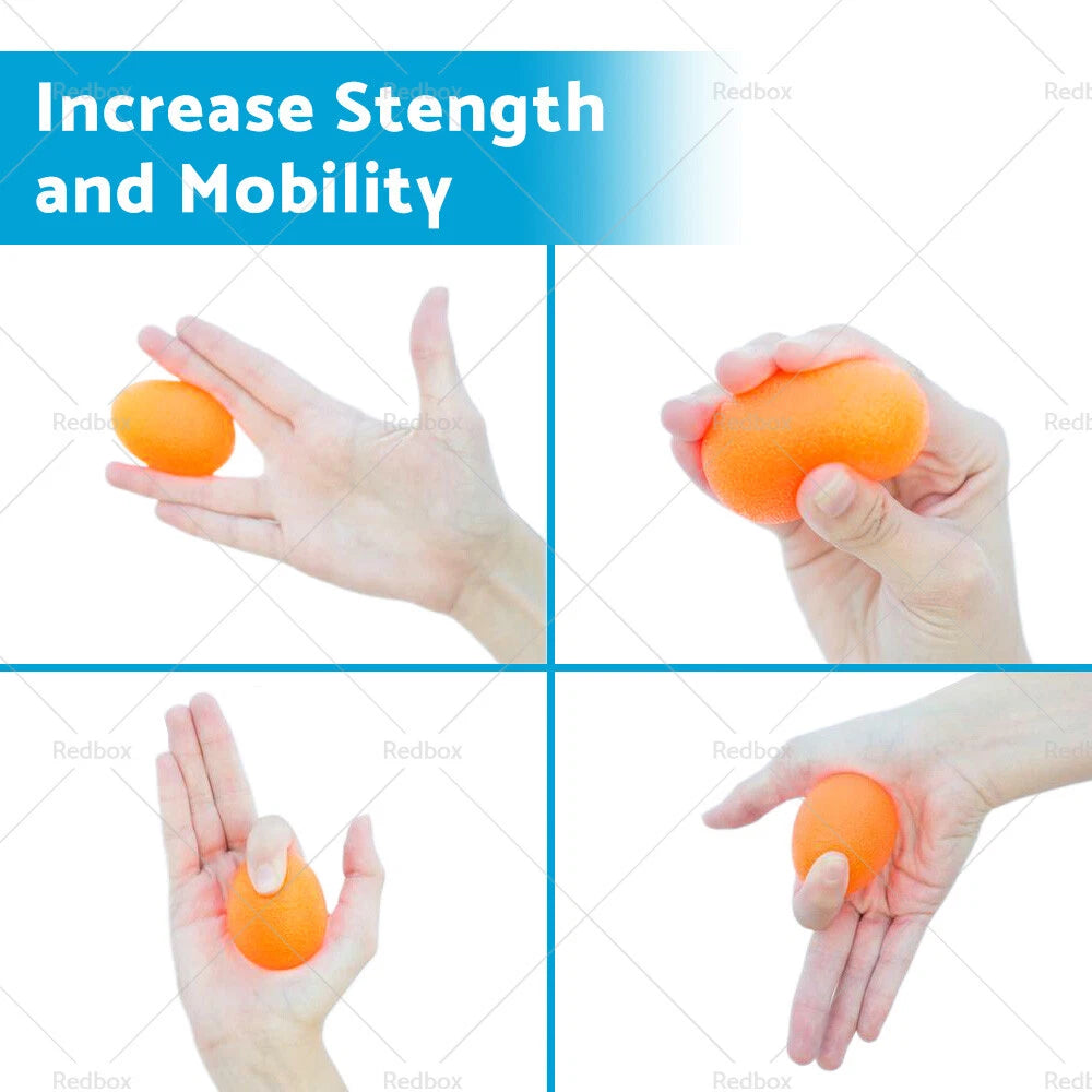Set of 4 Hand Therapy Stress Relief Exercise Balls Hand Grip Strengthener