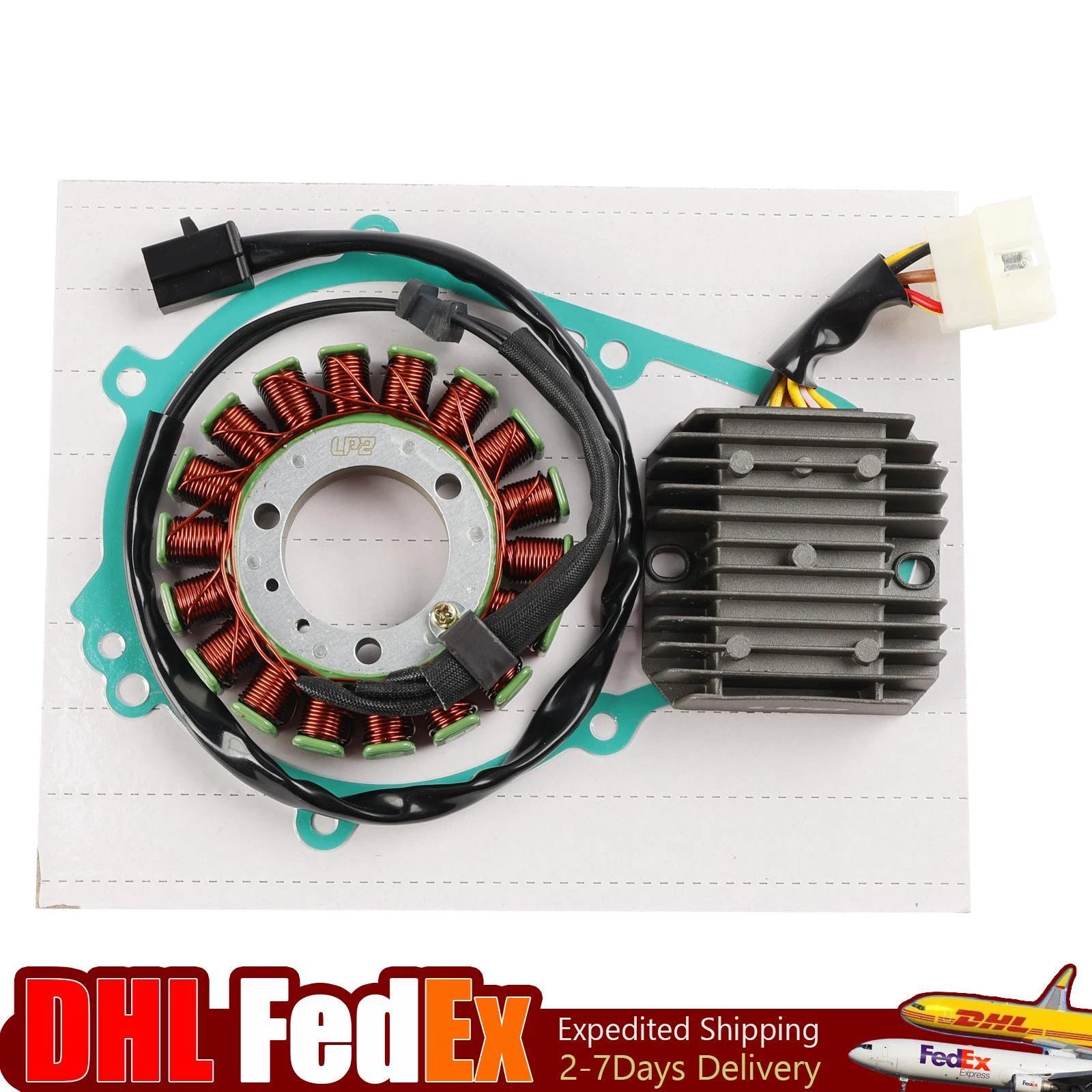 Stator Regulator Rectifier w/ Gasket for Kawasaki ZZR400 ZZR500 (1990–1992)