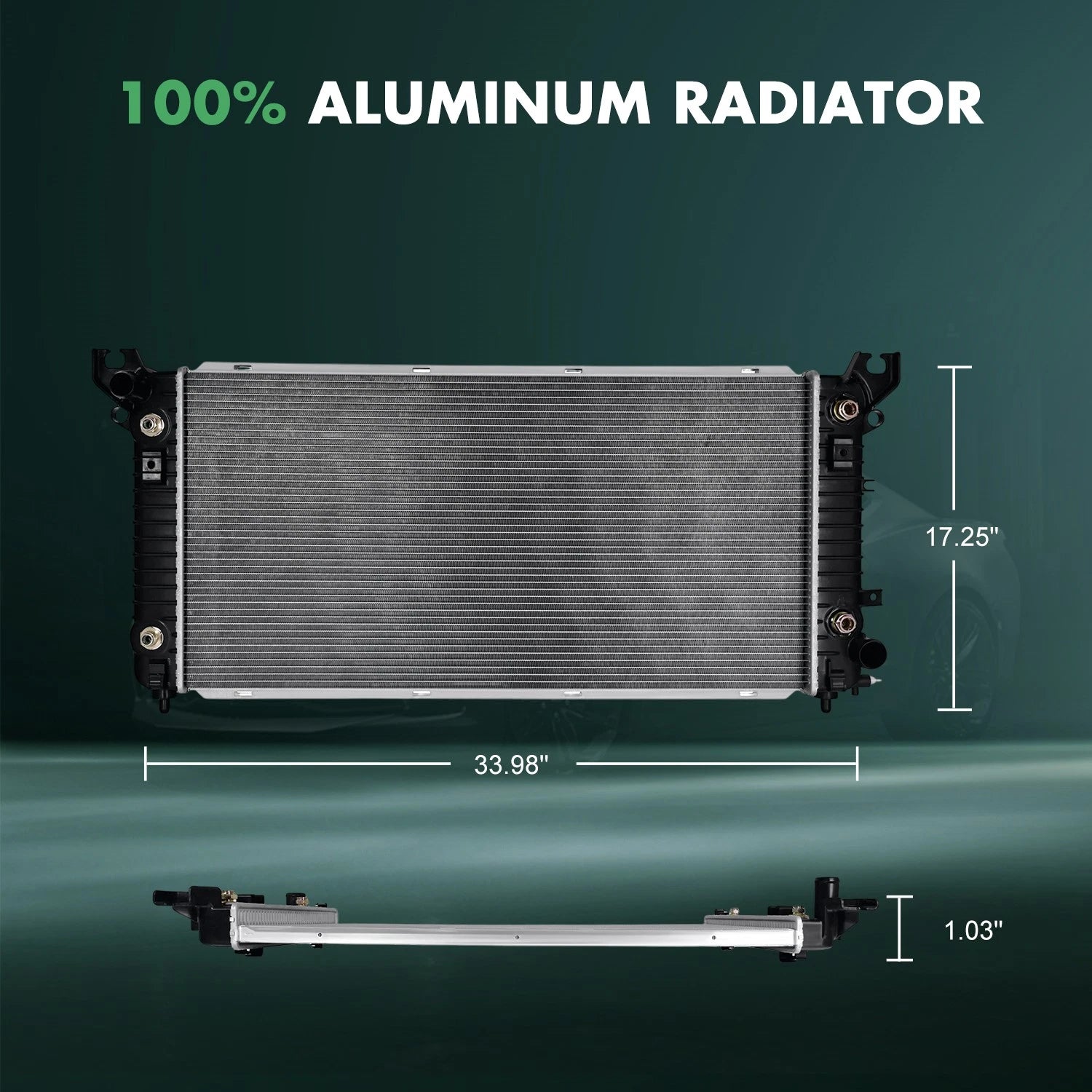 Radiator for Chevrolet Suburban Silverado 1500 GMC Yukon (2014–2016)