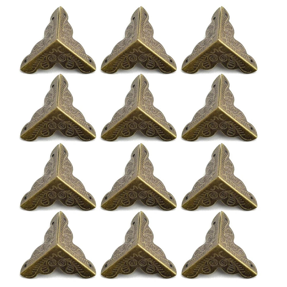 12Pcs Antique Box Corner Protector for Furniture Edge Guard