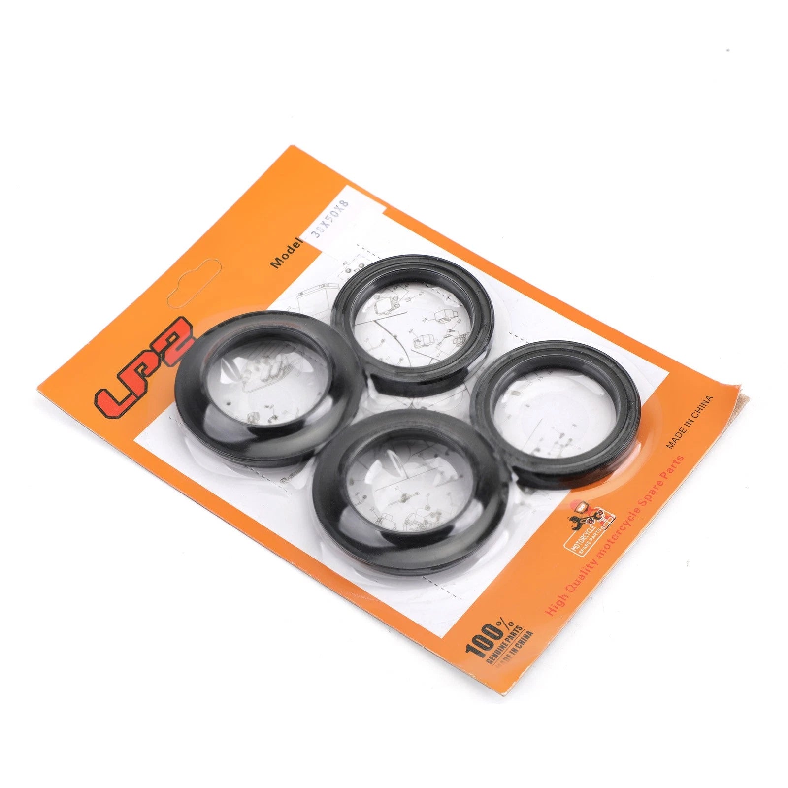 Fork Oil Dust Seal Kit for Kawasaki GPX GPZ ZN KZ (1980–1990) 92049-1178, 92093-1162