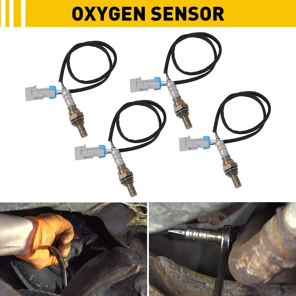 Set of 4 Oxygen Sensors for Chevy Silverado 1500 5.3L (2003–2005)