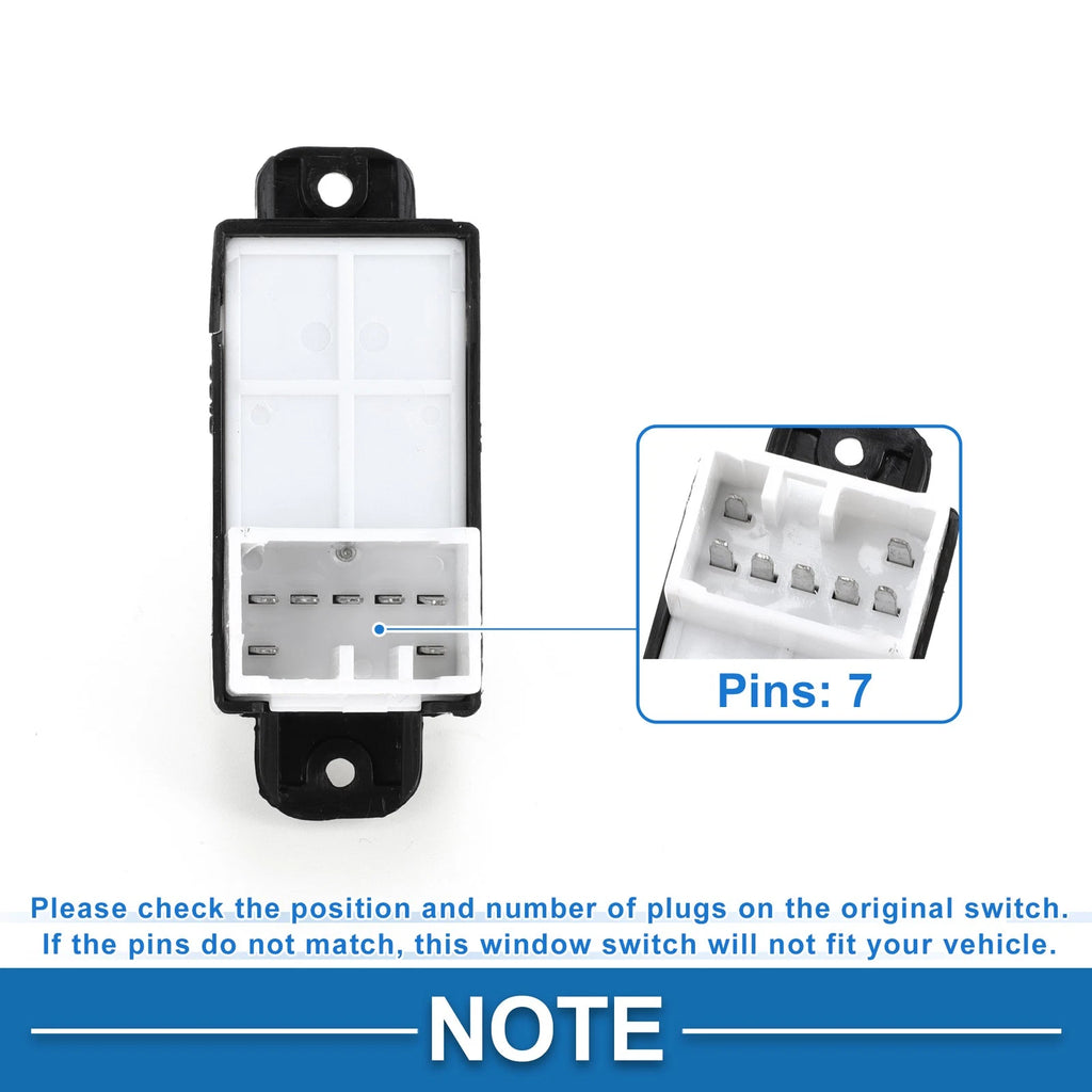 Power Window Switch Set for Kia Forte (2011–2012) No. 935801X000