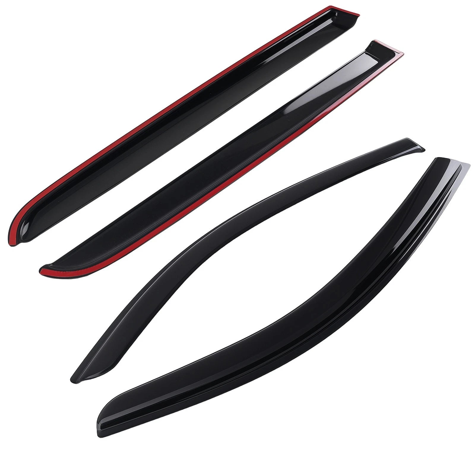 4Pcs Acrylic Window Rain Guards for Toyota Tundra Double Cab (2007–2021)