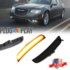 Amber LED Side Marker Light Lamps for Chrysler 300 (2015–2023)