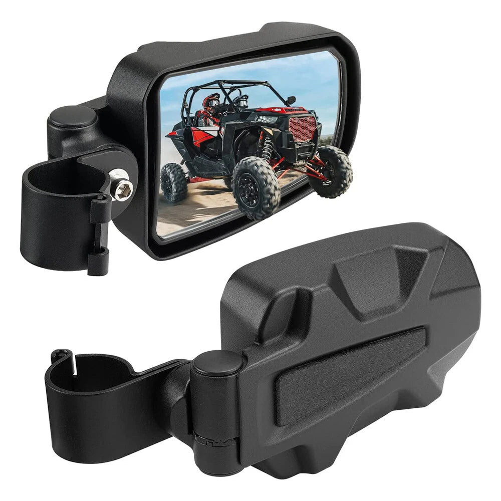 1.75" UTV Side Rear View Mirrors Set of 2 for Polaris RZR 800 XP 4 1000 S 900 570 500
