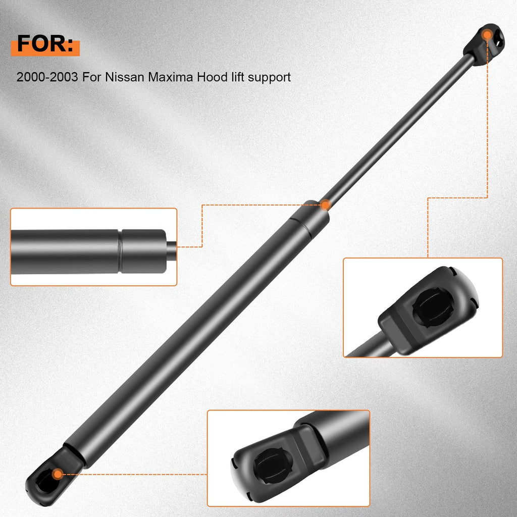 2X Front Hood Lift Supports for Nissan Maxima (2000–2003)