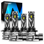 2X NOVSIGHT 9005 9006 LED Headlight Bulbs Kit White 6500K 16000LM