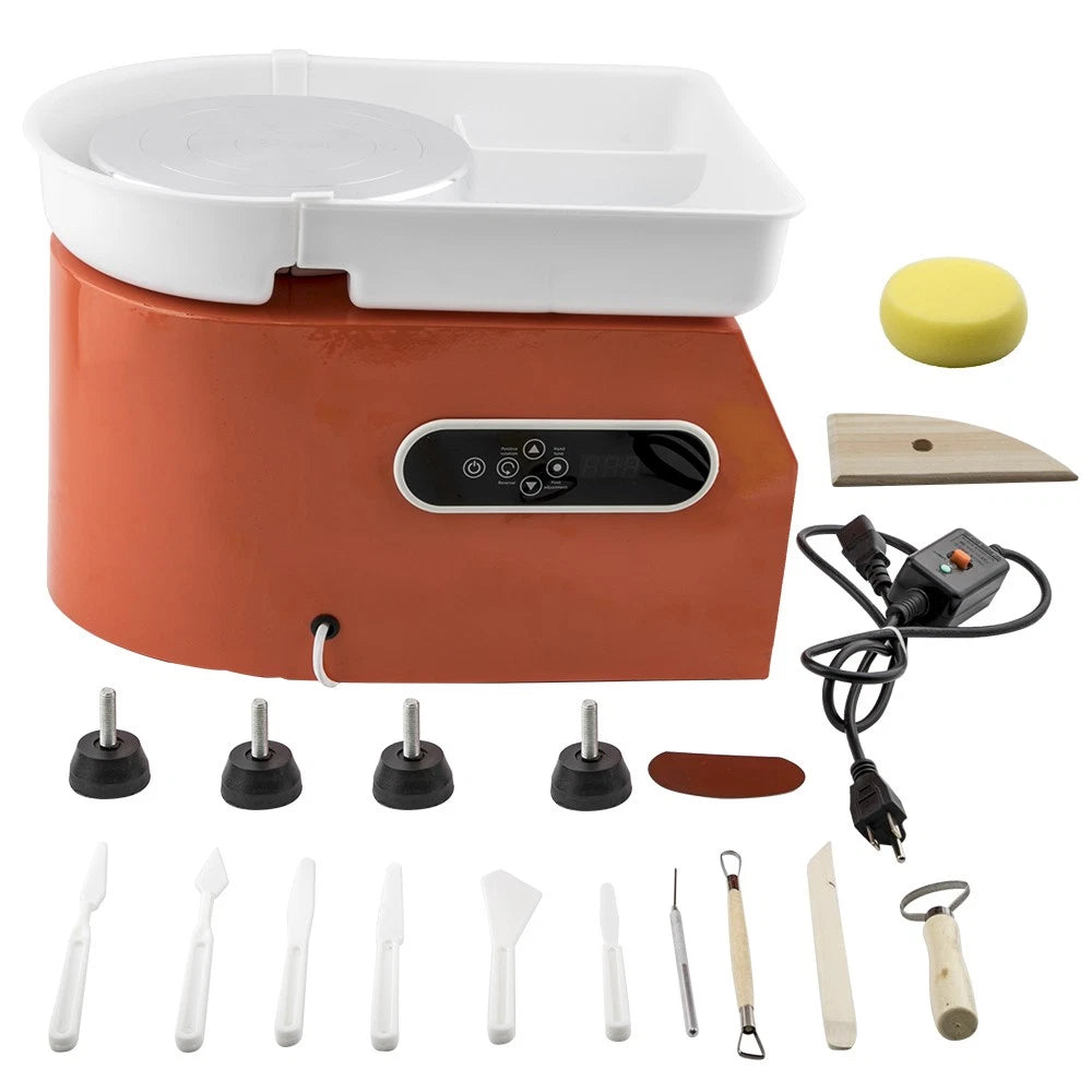 Electric Ceramic Pottery Wheel for DIY Craft (350W, Low Noise)