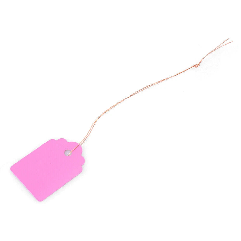 100 Pcs Price Tag Ties for Jewelry Garment Merchandise