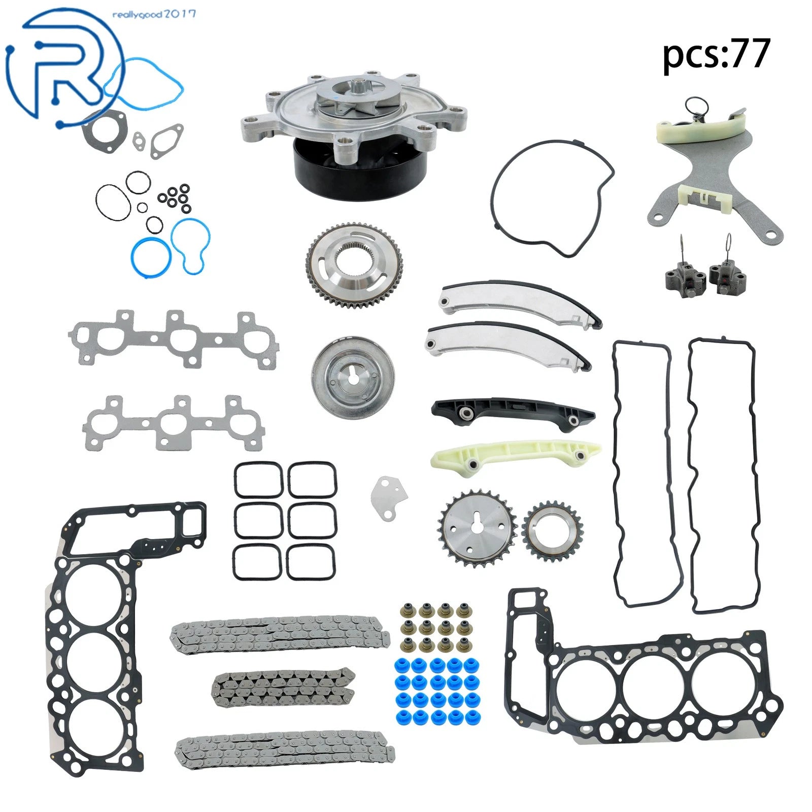 Timing Chain Kit with Water Pump & Head Gasket for Ram 1500 Dakota (2011–2012)