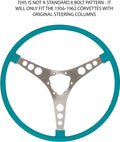 Steering Wheel Replacement for 1959–1960 Chevrolet Corvette (Turquoise 15")