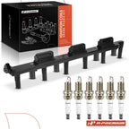 Ignition Coil & Spark Plugs Set for Jeep 4.0L (1999)