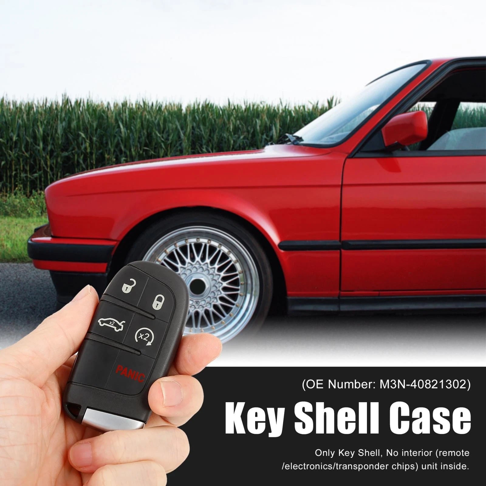 Key Fob Shell Case M3N-40821302 for Dodge Journey Challenger (2009–2020)