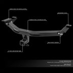 2in Class III Hitch Receiver for Honda Pilot Acura MDX (2014–2022)