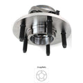Wheel Hubs for Ford Expedition (2000–2002) Front LH RH 5 Lug with Bearing
