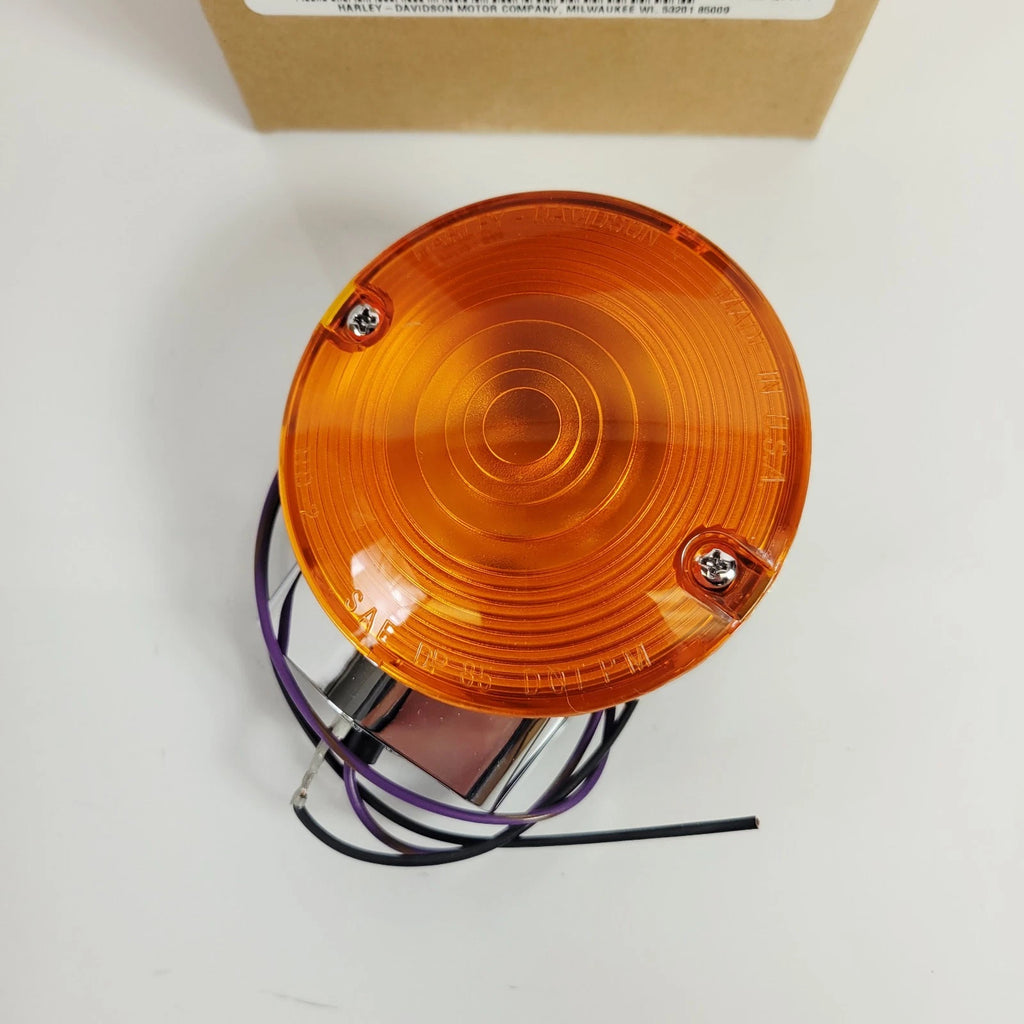 OEM Rear Flat Amber Lens Turn Signal Indicator Light for Harley Road King (1994)