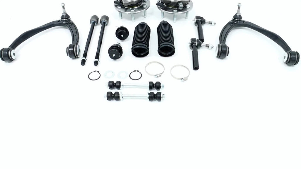 14PCS Front Wheel Hub Bearings & Upper Control Arms for Chevrolet Tahoe (2007–2014)