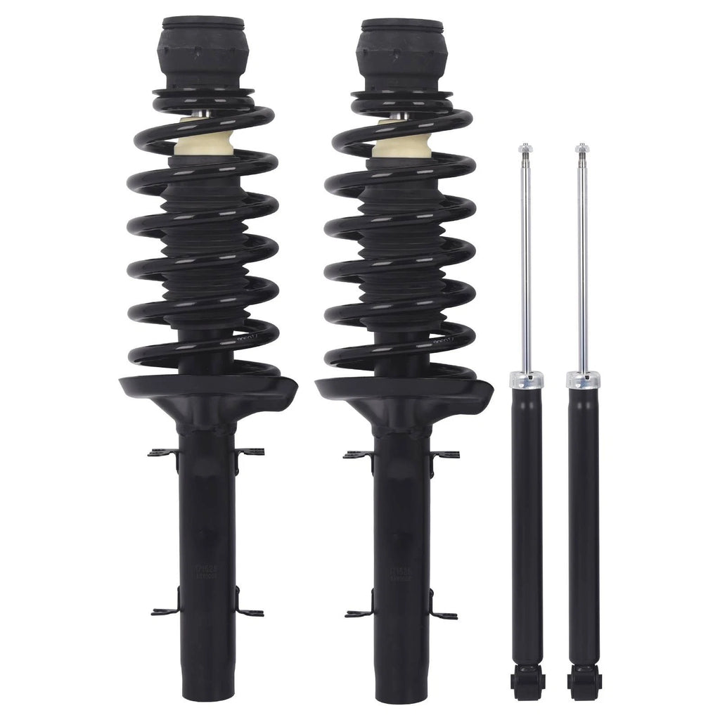 Front Struts w/ Springs & Rear Shock Absorbers for VW Jetta Golf Beetle (1998-2006)