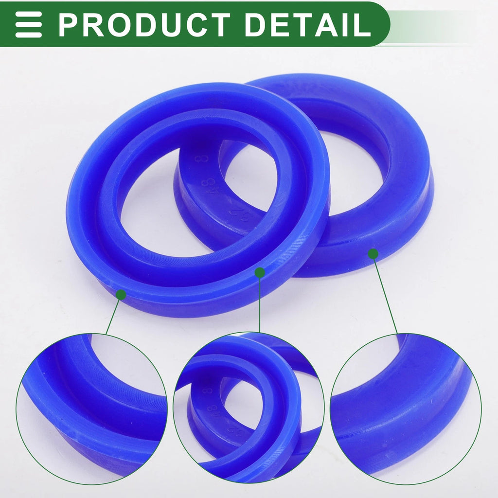 Set of 5 Oil Seal Ring 32x48x8mm for Rotary Shaft (TPU, High Pressure)