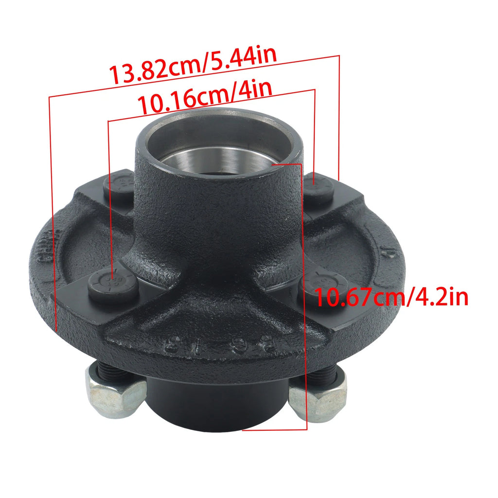 1 PCS Trailer Hub Assembly for 4 on 4' BT16 Spindle