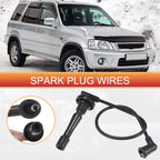 Set of 4 Spark Plug Wire Ignition Coil Cables No.32700PHK003 for Honda CR-V (1997–2001)