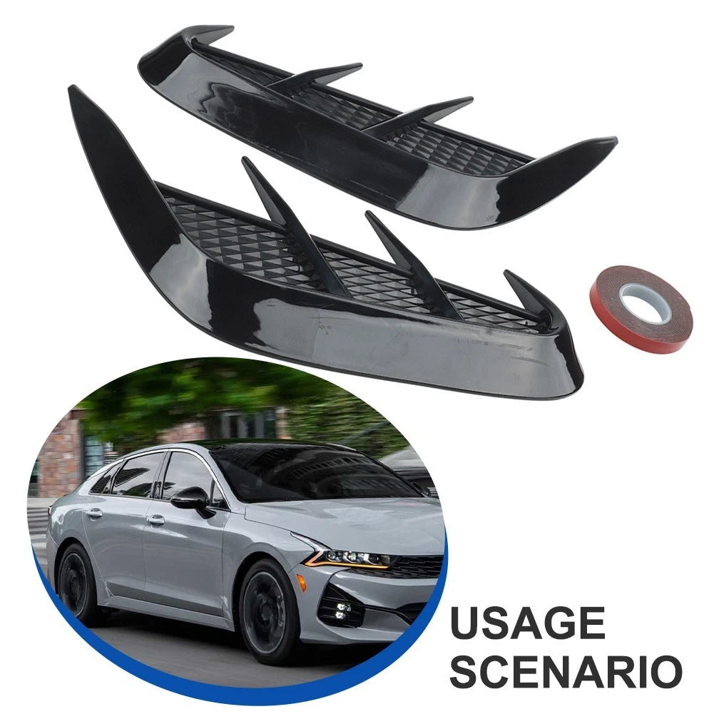 Car Side Vent Trim for Front Bumper (Soft Rubber)