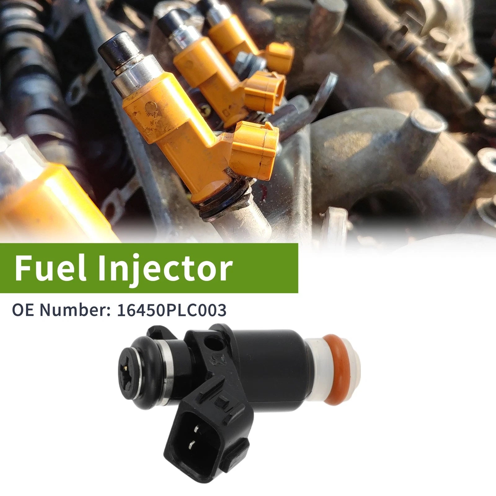 Fuel Injector No. 16450PLC003 for Honda Civic Si 2.0 (2002–2005) 1 Pc Black