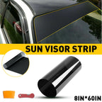 Sun Visor Strip Tint for Car Windshield (UV Shade, Black)