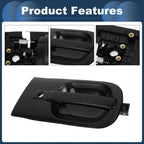 Front Left Exterior Door Handle for Hyundai H1 STAREX (2007-2009) Black 1 x