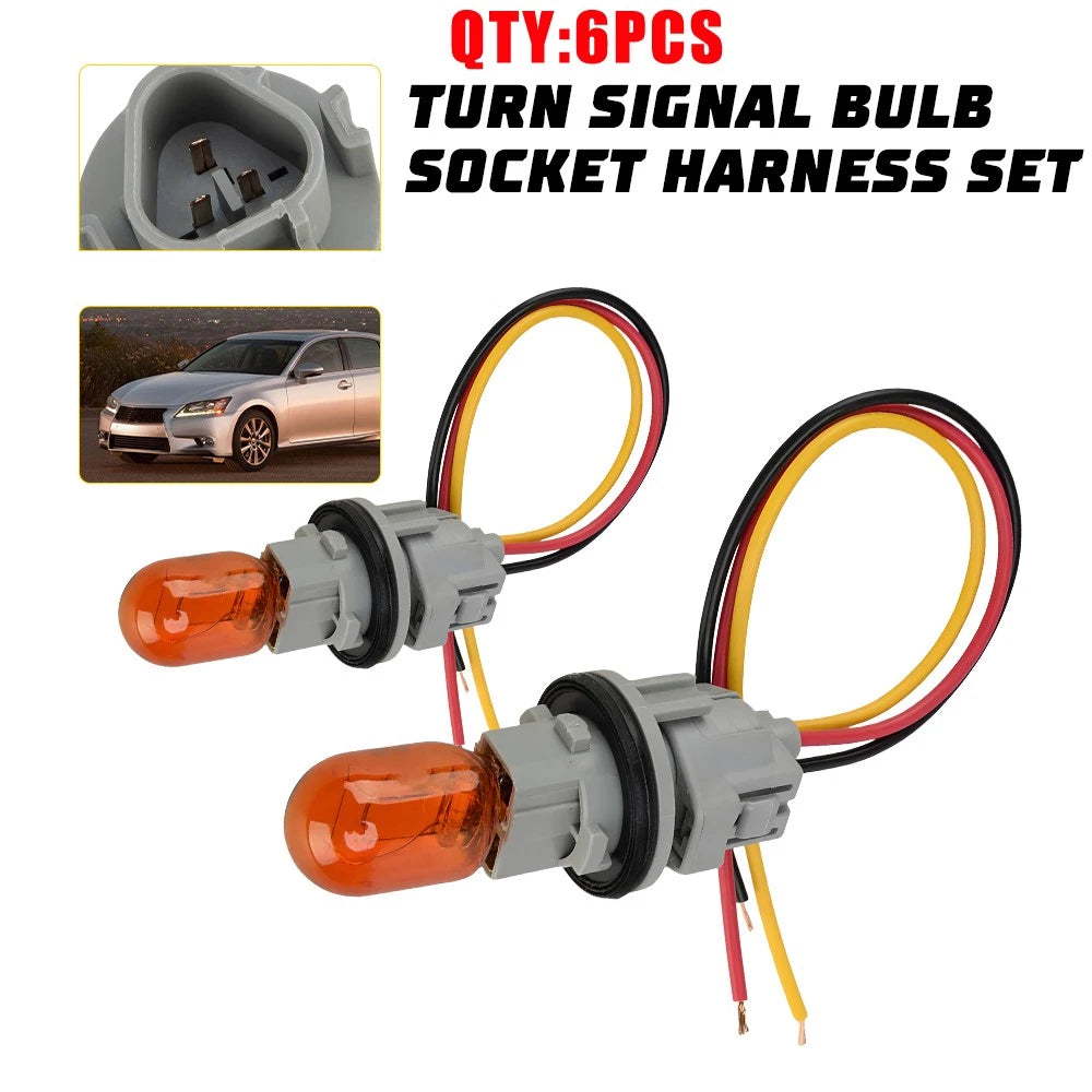 Turn Signal Bulb Socket with Wire Harness for Toyota Matrix (2009–2014)