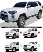 Set of 2 Chrome Nerf Bar Steps for Toyota 4Runner (2014-2024)